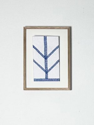 Colombages bleus 2 12,5x22cm cadre 21x29,7cm 2025